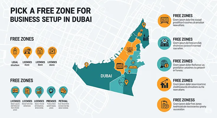 How to pick a free zone for business setup in Dubai?