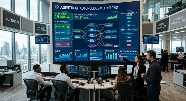 Implementation of Agentic AI Workflows for Autonomous Business Operations